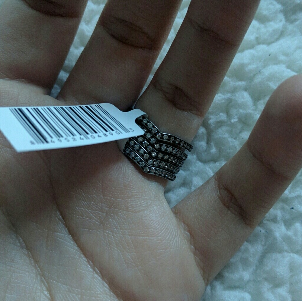 ⬇💲250❕ Freida Rothman 5 Stackable Rings - Picture 4 of 8